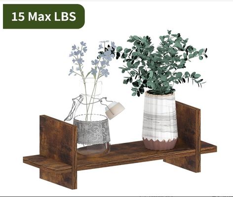 Эффективно используйте пространство с 202408 набор 3 деревянные плавучие полки настенные полки