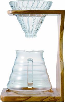 Сберегающий пространство и функциональный капельник из оливкового дерева