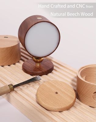 Стенные светильники LED 360 вращения затемнения перезаряжаемый беспроводный батарейки работают деревянный Sconce