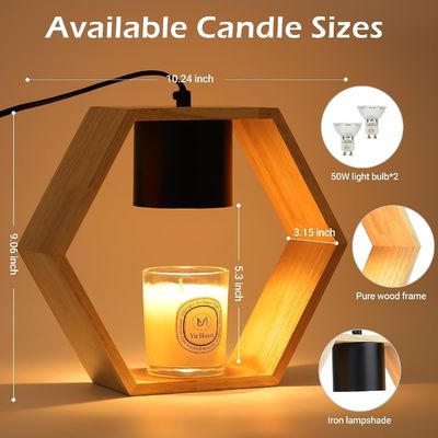 Современные деревянные подвесные свечи для домашнего декора 3D x 9 "W x 22"H