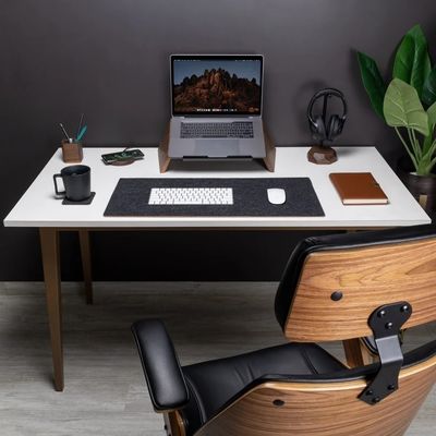 Деревянная стойка для ноутбука с эргономичным держателем для офисного аксессуара