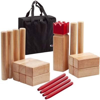 Возьмите свои активные занятия на следующий уровень с игровым набором Hardwood Kubb Yard