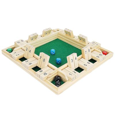 12-14 дюймов 4 игрок закрыть коробку кости игра деревянная доска настольная математическая игра игрушки для детей унисекс