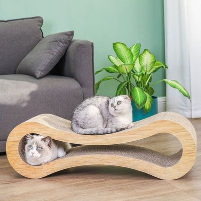 Продажа Интерактивный прочный гофрированный картон Кошка Скребковый столб Устойчивое решение