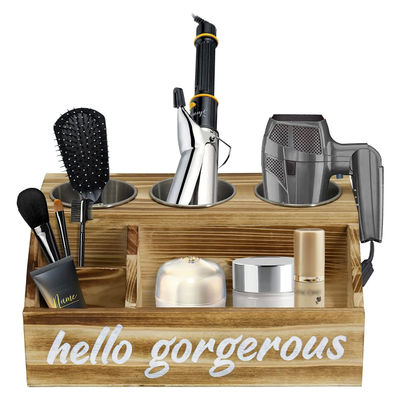 Рустический дизайн стиль настенный монтаж инструмент для ухода за волосами с персонализированным логотипом