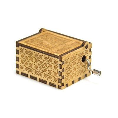 Маленькие колоритно-музыкальные коробки из соснового дерева 6.3x5x4.2 см для рождественских подарков с высоким спросом