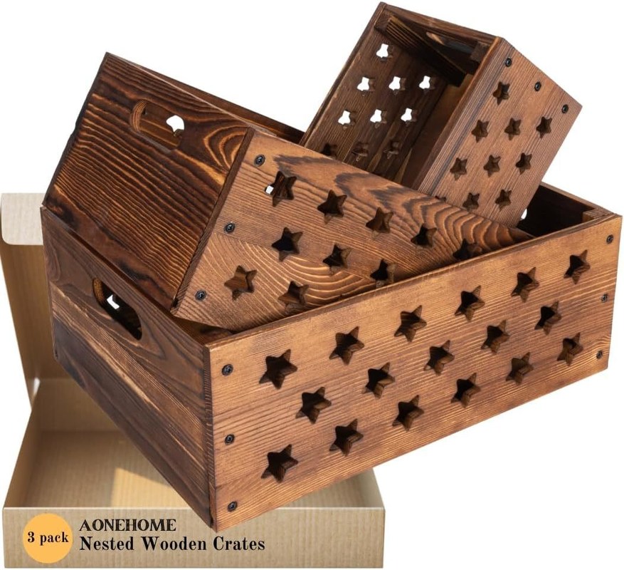 Деревянный ящик для хранения книг с индивидуальным логотипом приемлемый декоративный гнездо Деревянные ящики