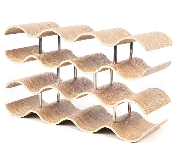 4 слоя специальная деревянная полка для легкой установки деревянной бутылки для хранения вина