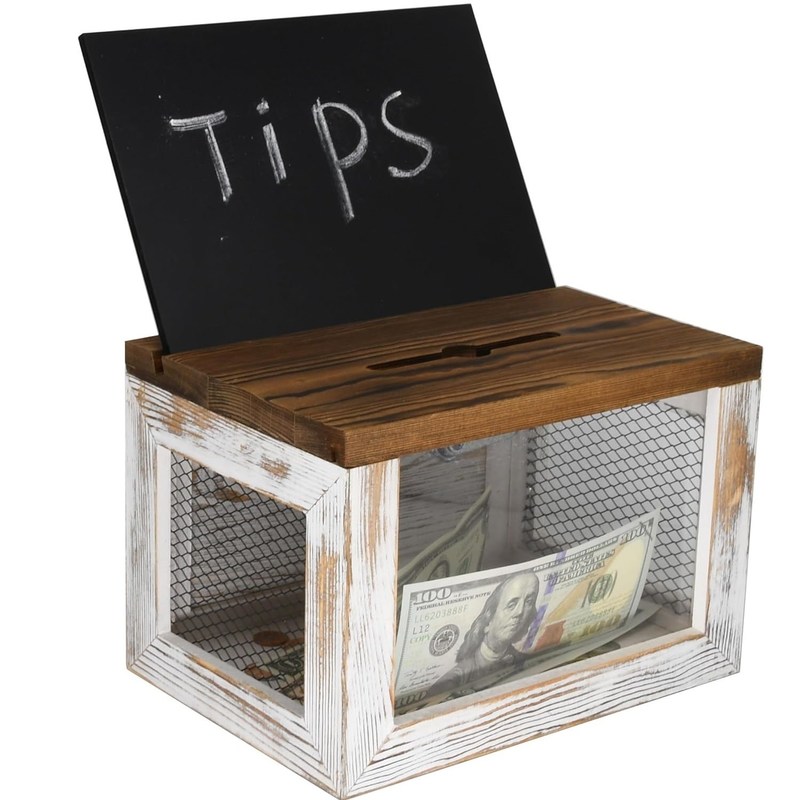 Дизайн проволочной решетки акриловая панель сосновое дерево избирательные бюллетени пожертвования коллектор коробки для столовой посуды