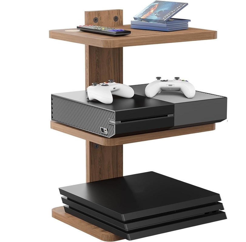 Настраиваемая форма плавучая телевизорная полка для DVD-плееров кабельные коробки маршрутизаторы игровые приставки