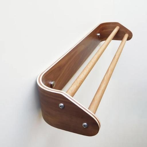 Настройка деревянного двойного полотенца с стенной стойкой для кухонных приборов