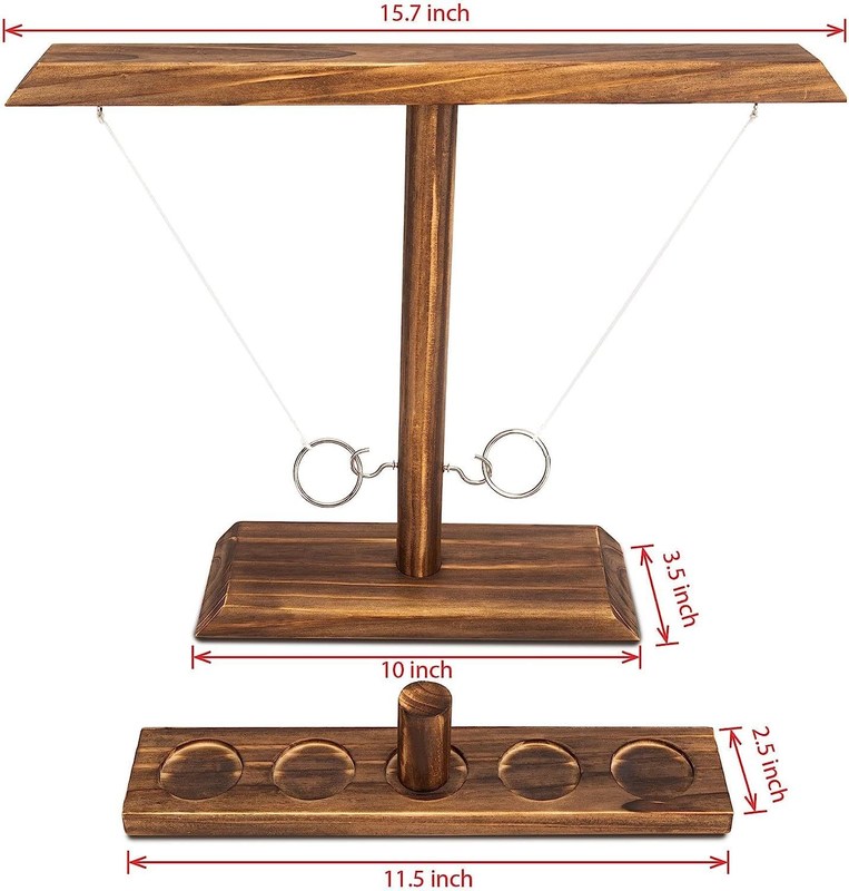 Массивная деревянная кольцо крючок бросать игра популярная настраиваемая для опыта обучения бара