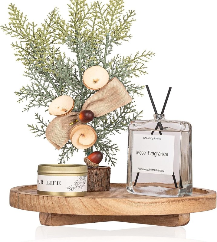 Маленький деревянный поднос пьедестал стойка для декоративного деревянного подъемника в кухонной мыльной тарелке держатель