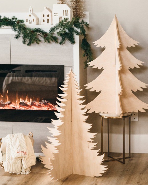 Высокое количество преимущество 202407 Рождественское украшение Деревья деревянные