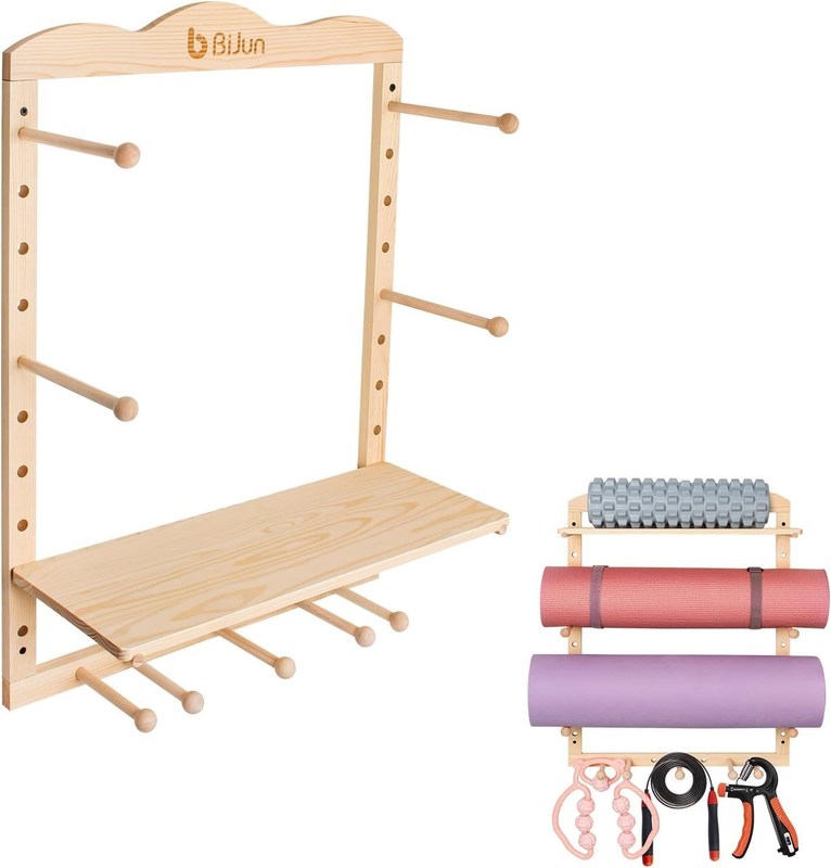 Кухонная стойка для хранения Йога Мат держатель настенной монтаж для организации тренажерного зала индивидуального размера