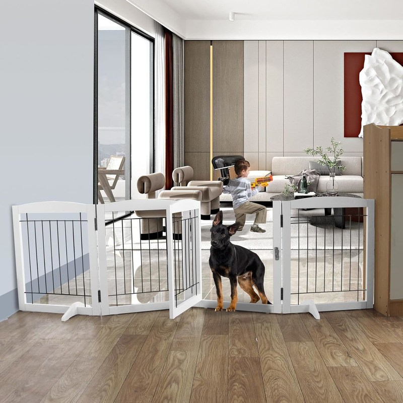 Домашний прибор Деревянные крыльца для щенков Лестницы Свободные складываемые двери для внутренних помещений