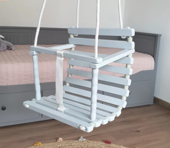 Функция экономии места на заказ Персонализированная деревянная ручная качель для наружных и внутренних помещений