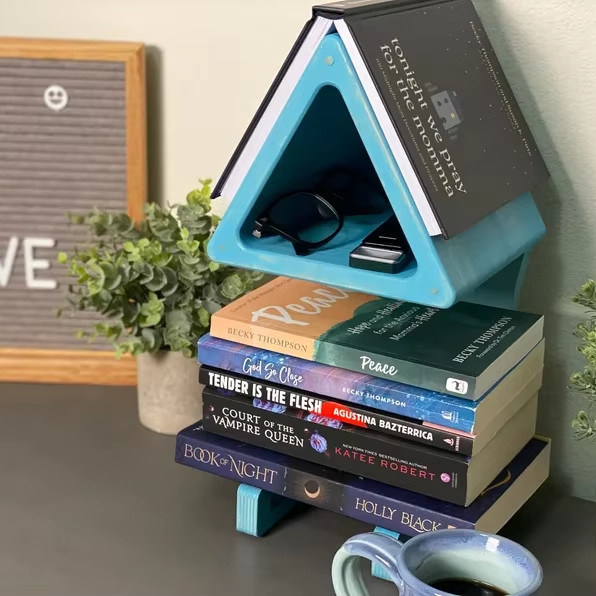 Удобное хранилище Поставки Шелковый экран Печать Книжные полки Страничный держатель для книг