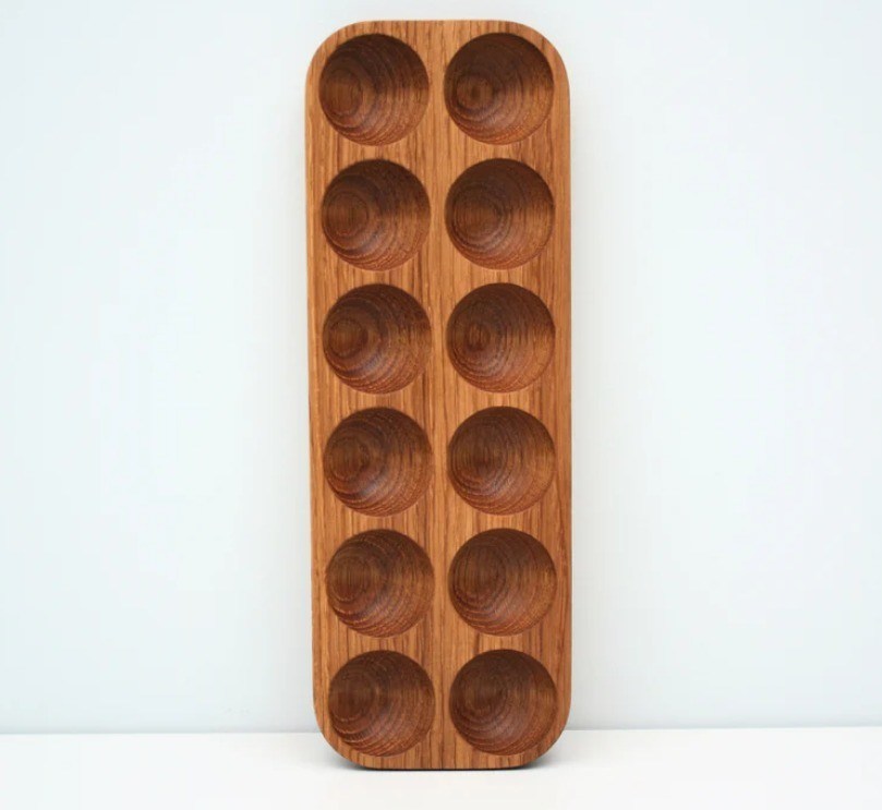 Практический одноуровневый деревянный яйцехранилище для организации стола