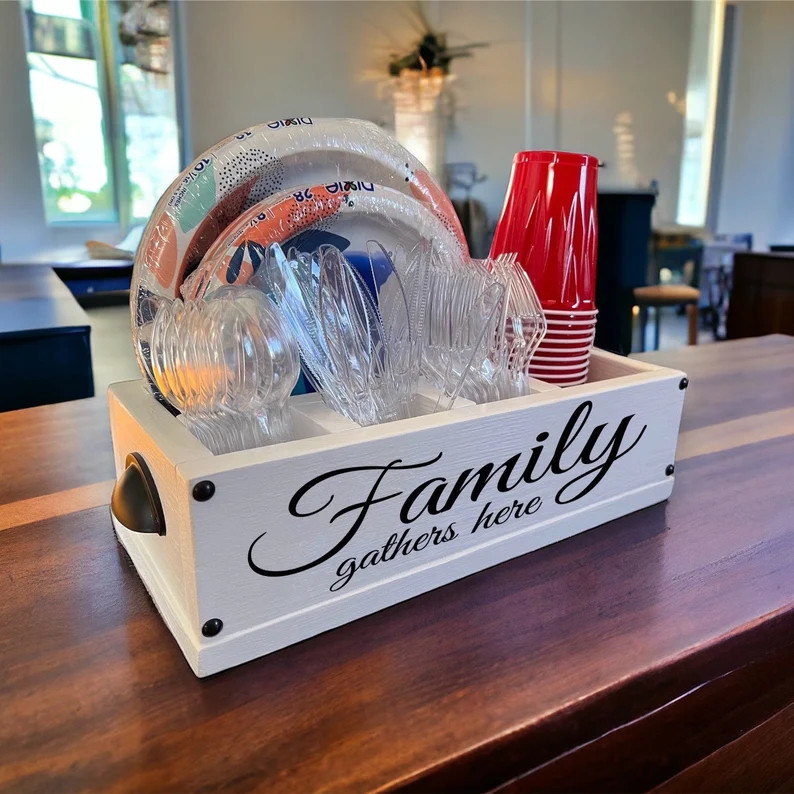 Сделайте хостинг бриз соло стаканчик деревянный держатель для кухонного прилавка и гостеприимства вечеринки