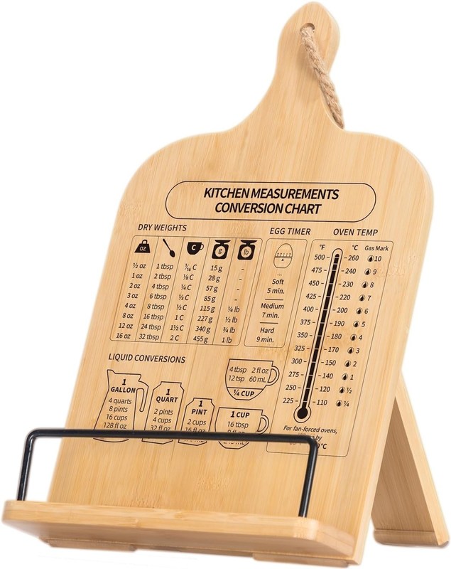 OEM ODM Приемлемый деревянный держатель для кулинарных книг Регулируемый стенд для кулинарных книг