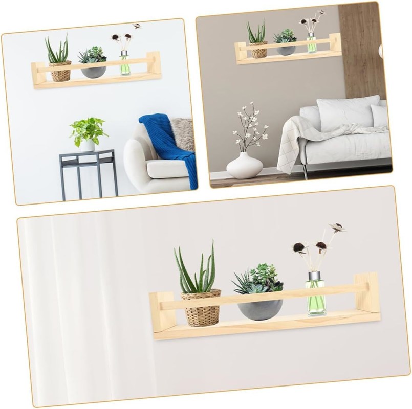 Декоративная деревянная висячая полка набор из 2 для книги цветочный горшок и детский сад организатор подарок