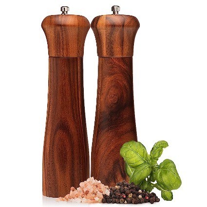 Деревянный солевой и перечный мельничный набор регулируемый керамический мельничный механизм для пищевой промышленности