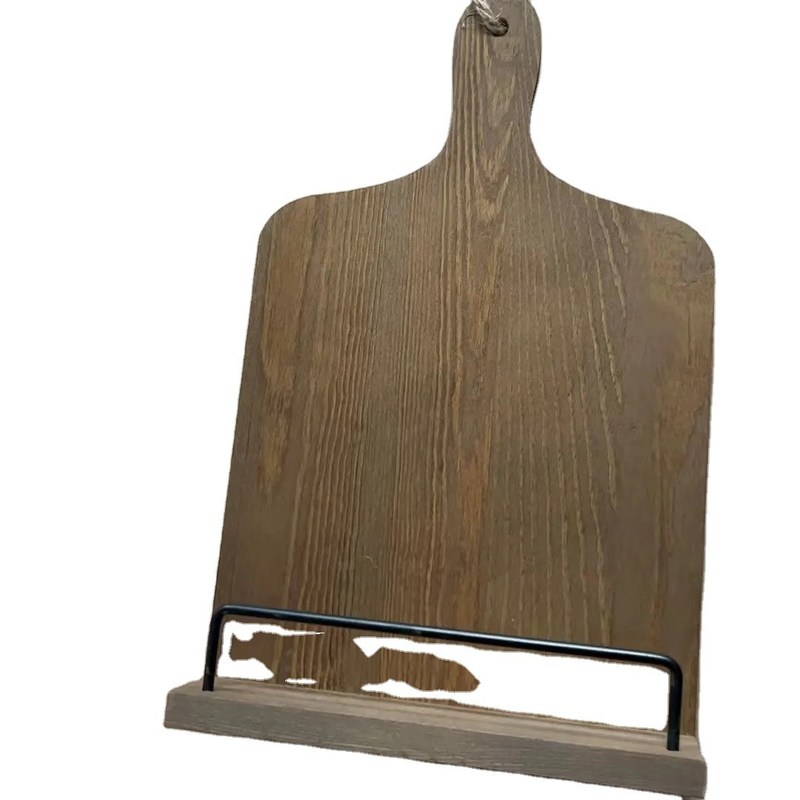 Деревянный белый кулинарный стенд для кухонной стойки регулируемый рецептурный книжный держатель в рустическом стиле