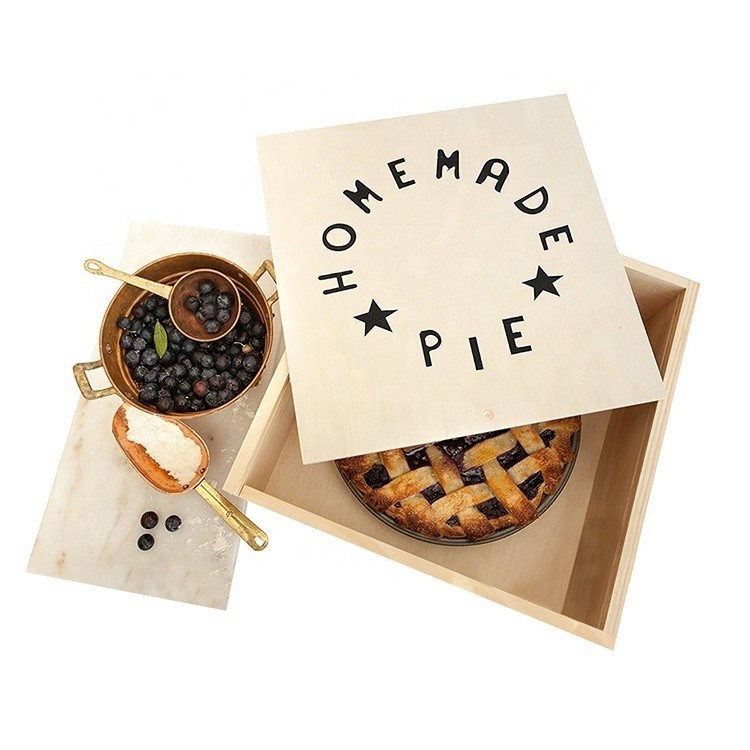 Vitalucks Custom Apple Pie Packaging Экологически чистый деревянный ящик для специальных подарков