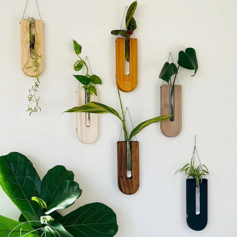 Растительная станция в стиле современного дизайна для деревянных стен и домашнего декора