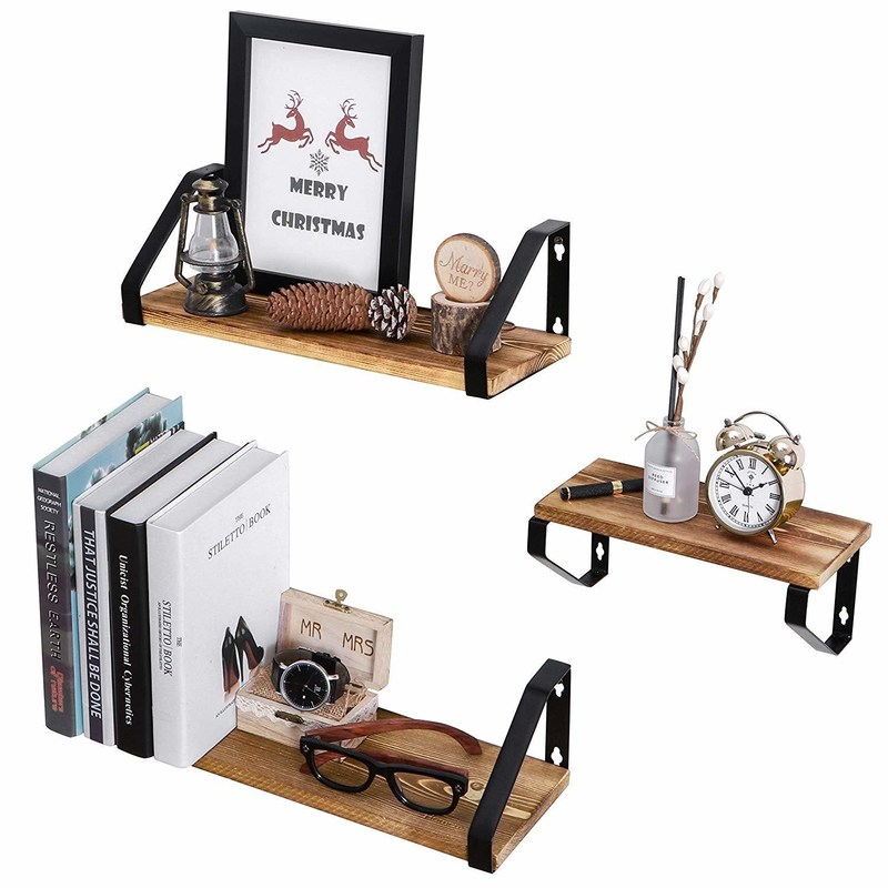 Высокое количество современного дизайна твердое дерево настенной плавучей полки для OEM/ODM