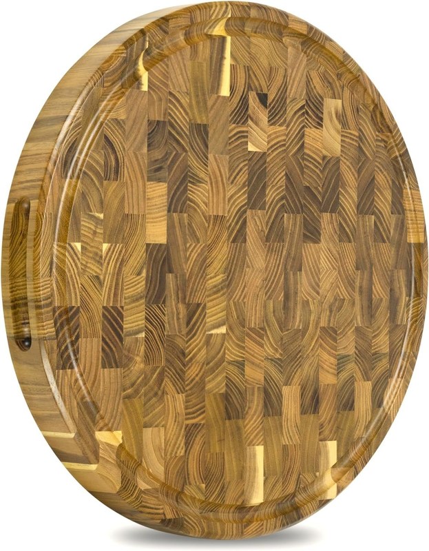 По заказам 15 дюймовый деревянный режущий доски с экологически чистым дизайном и соковой канавкой