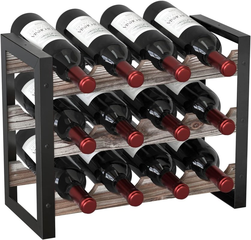 Функциональный дизайн Многофункциональная деревянная стойка для вина для бутылок с алкоголем