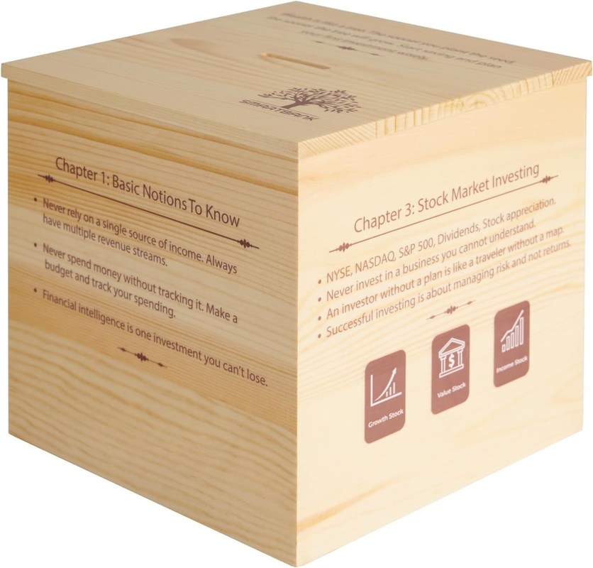 Деревянный пигги-банк образовательный нескладный стеллаж для мальчиков и девочек большой неразрывный дизайн