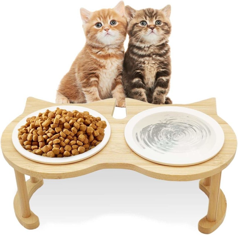 Регулируемая деревянная пищевая чаша для домашних животных для неприменимого источника питания и кормилиц для домашних животных