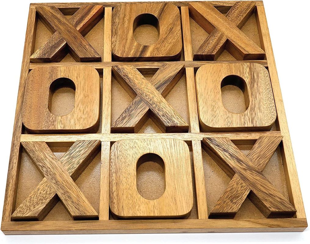 Деревянная семейная настольная игра XOXO для женщин Идеальное путешествие или развлечение на заднем дворе